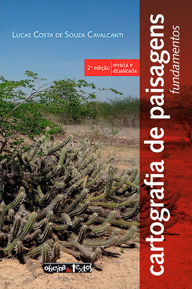 Capa do livro "Cartografia de paisagens - 2ª ed.", publicado em 2018 pela Editora Oficina de Textos