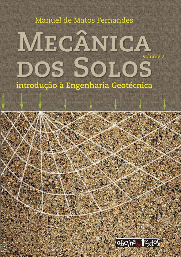 Capa do livro “Mecânica dos solos: introdução à engenharia geotécnica - Vol. 2”, publicação da Editora Oficina de Textos