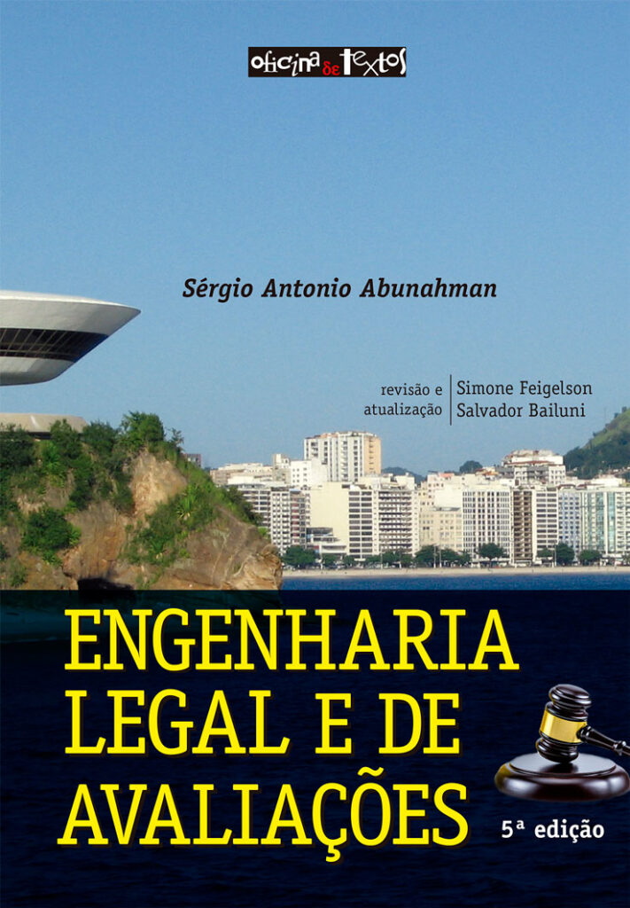 Capa do livro "Engenharia legal e de avaliações - 5ª ed.", publicação da Editora Oficina de Textos
