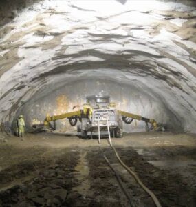 Escavação de túneis