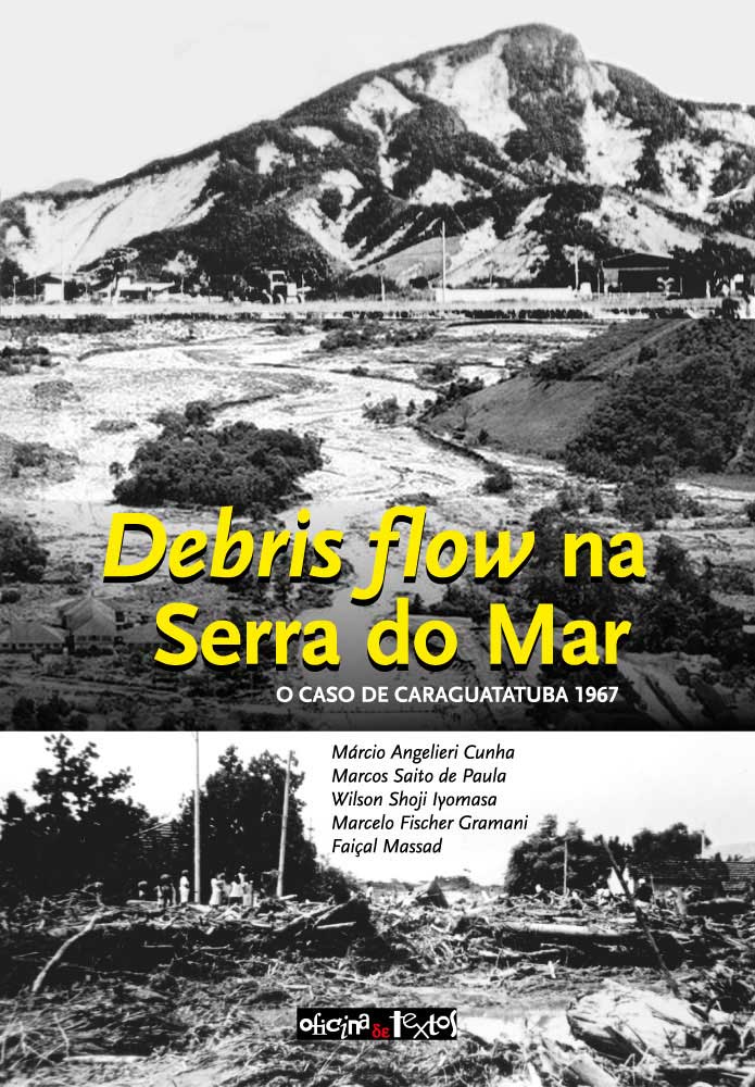 Capa do livro "Debris flow na Serra do Mar", publicado em 2022 pela Editora Oficina de Textos.