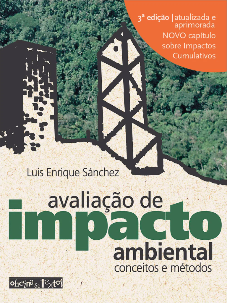 Capa de Avaliação de impacto ambiental, livro indispensável para quem deseja se tornar profissional ambiental.