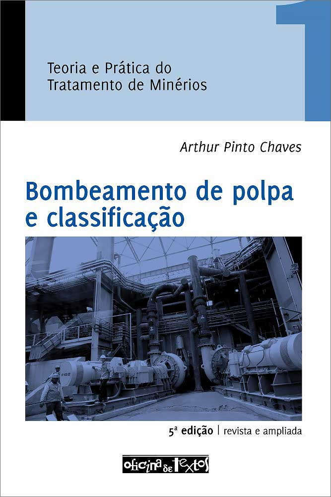 Capa de Bombeamento de polpa e classificação, primeiro volume da coleção Teoria e Prática do Tratamento de Minérios.