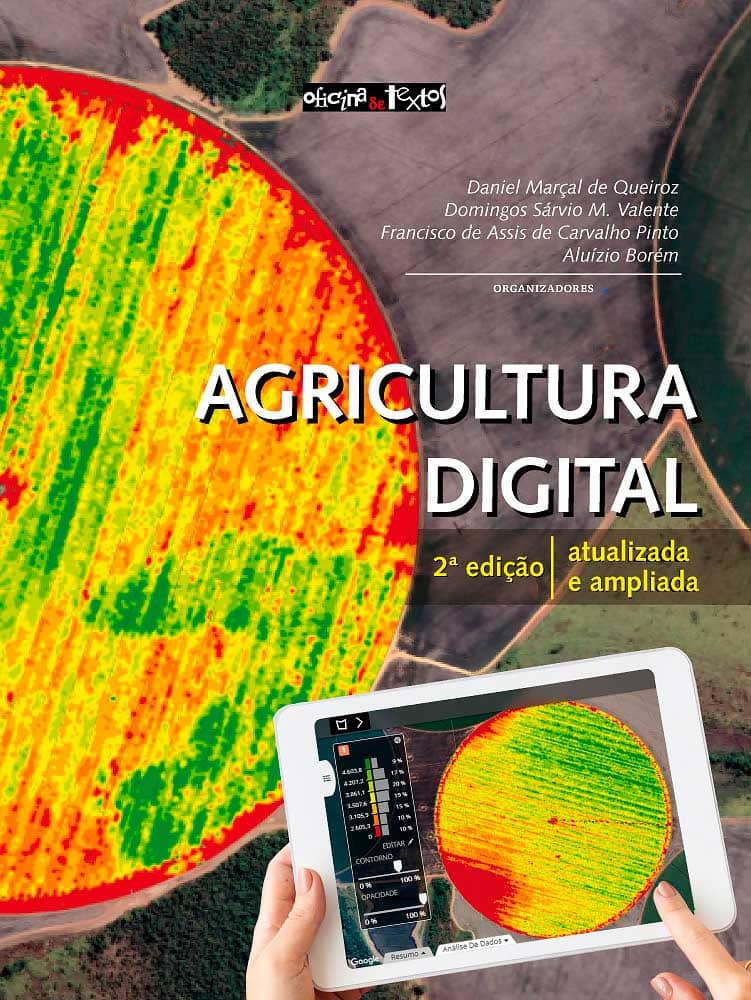 Capa do livro "Agricultura digital - 2ª ed.", publicado pela Editora Oficina de Textos