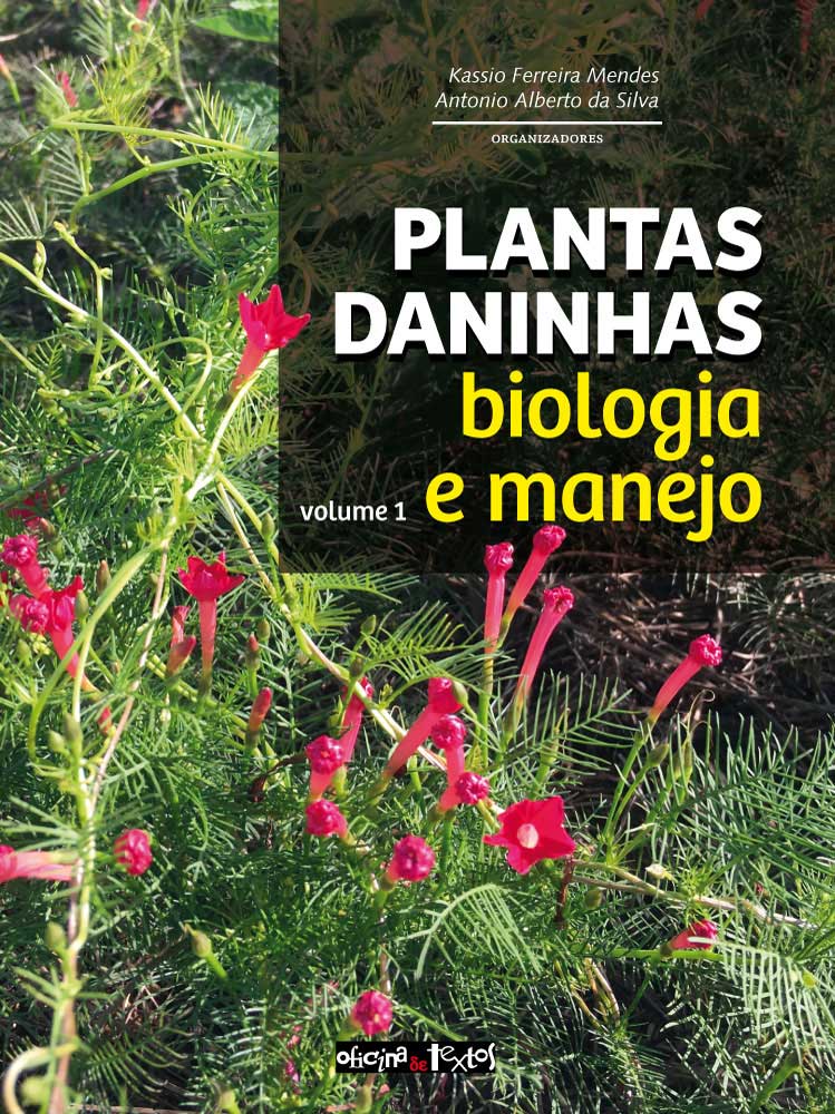 Capa do livro "Plantas daninhas Vol. 1: biologia e manejo", publicado em 2022 pela Editora Oficina de Textos