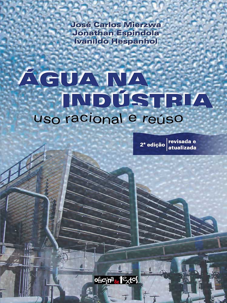 Capa do livro "Água na indústria - 2ª ed.", publicação da Editora Oficina de Textos