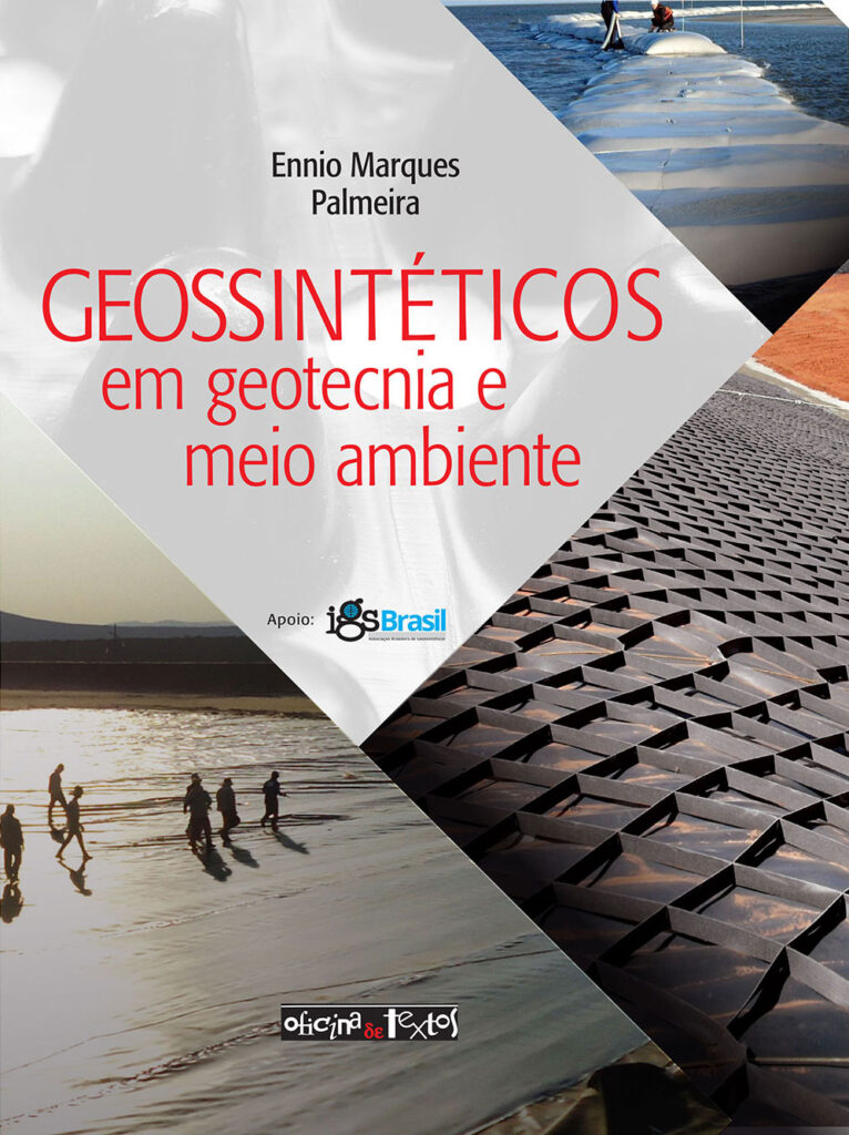 Capa do livro geossintéticos para reforço e filtros