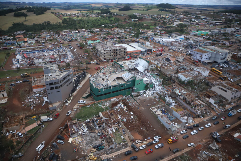 Imagem destruição Rio Bonito do Iguaçu PR
